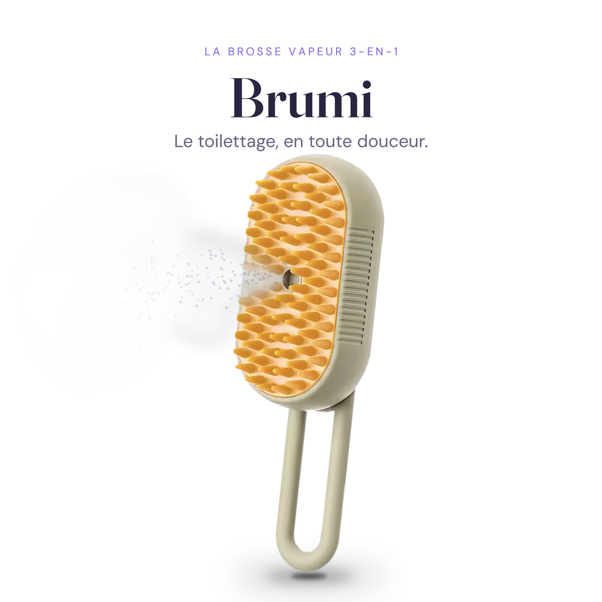 Brosse vapeur Brumi coloris Sable