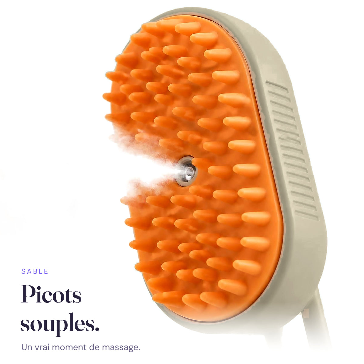 Picots souples de la brosse Brumi Sable