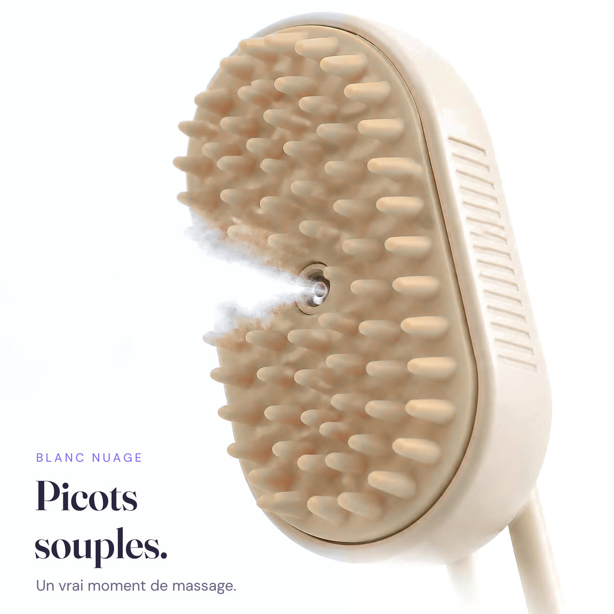 Picots souples de la brosse Brumi Blanc nuage